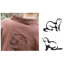 Stickdatei - Frettchen Silhouette